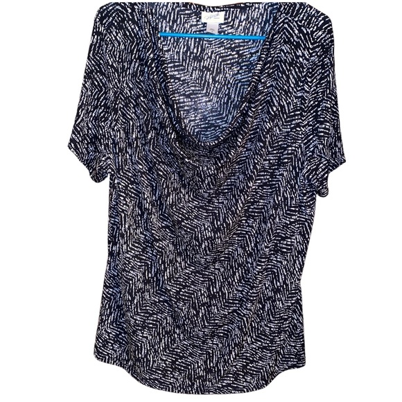 Jaclyn Smith Tops - Jaclyn Smith Short-Sleeve Women’s Blouse. Black and white. Size 1X